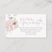 Love Bug Books for baby Wildflowers Pink Bow エンクロージャーカード (正面)