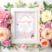 Love Bug Bow Girl Diaper Raffle ポスター