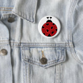 Love Bug Button女性 缶バッジ (インサイチュ)