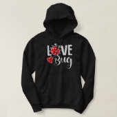 Love Bug Cute Valentine's Day Party Ladybug パーカ (デザイン正面)