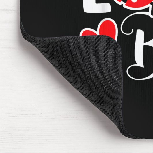 Love Bug Cute Valentine's Day Party Ladybug  マウスパッド (コーナー)