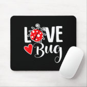 Love Bug Cute Valentine's Day Party Ladybug  マウスパッド (マウス)