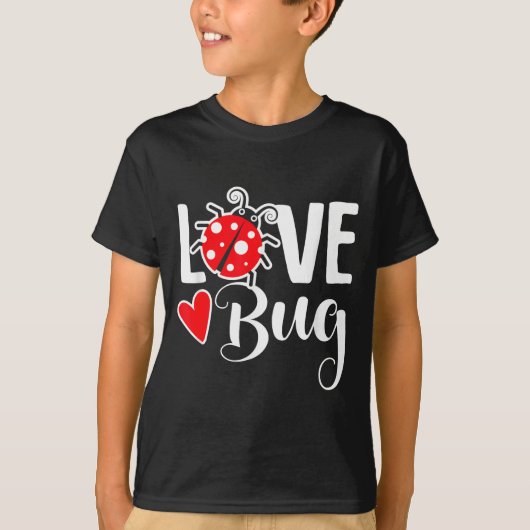 Love Bug Cute Valentine's Day Party Ladybug  Tシャツ (正面)