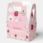 Love Bug Daisy Floral Birthday Party フェイバーボックス (オープン)