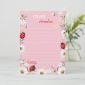 Love Bug Daisy Time Capsule Note Message Card サンキューカード (スタンド正面)