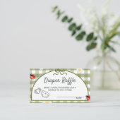 Love Bug Diaper Raffle Ticket Enclosure Card エンクロージャーカード (スタンド正面)