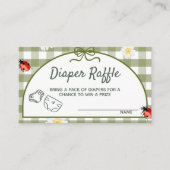 Love Bug Diaper Raffle Ticket Enclosure Card エンクロージャーカード (正面)