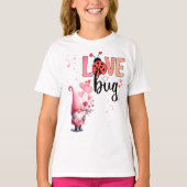 Love Bug -- Gnome, Flowers, Balloons Tシャツ (正面)