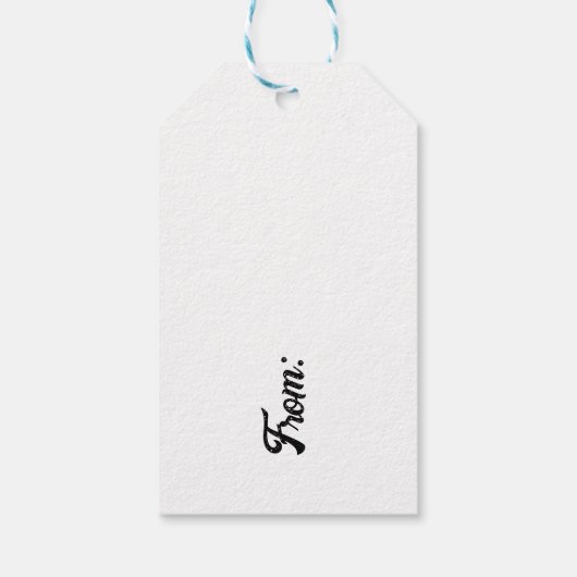 Love Bug Ladybug, Cute Cartoon Valentine’s Day ギフトタグ (裏面)