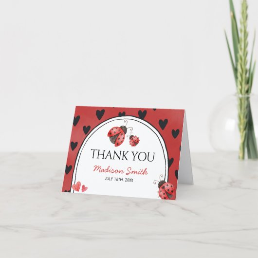 Love bug Thank You Card サンキューカード (正面)