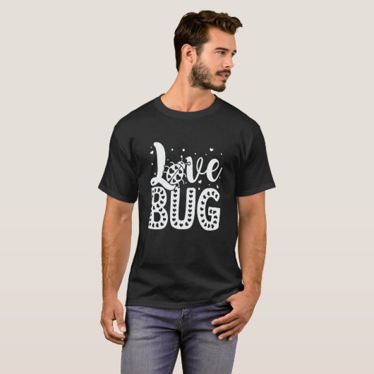 Love Bug Valentine's Day Good Luck Nature Date Cou Tシャツ (正面フル)
