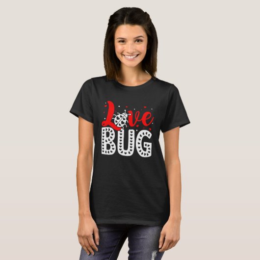 Love Bug Valentine's Day Insect Nature Date Night  Tシャツ (正面フル)