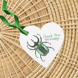 Love Bugs Beetlesありがとうメッセージカード フェイバータグ
