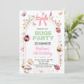 Love bugs birthday party invitation 招待状 (スタンド正面)
