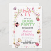Love bugs birthday party invitation 招待状 (正面/裏面)
