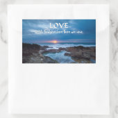 Love Builds Bridgesステッカー 長方形シール (バッグ)