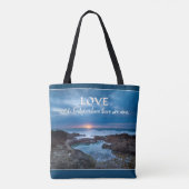 Love Builds Bridgesバッグ トートバッグ (裏面)
