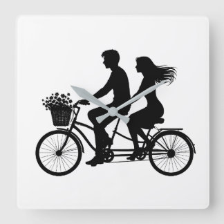 Love built for 2 スクエア壁時計