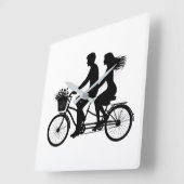 Love built for 2 スクエア壁時計 (傾斜)