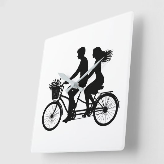 Love built for 2 スクエア壁時計 (傾斜)