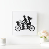 Love built for 2 スクエア壁時計 (ホーム)