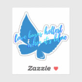 Love Burns Hottest When It's Blue Sticker シール (シート)