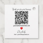 Love Businessプロモーションと手作り フェイバータグ (裏面)