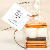 Love Business Insertで手作り – 赤いハート フェイバータグ