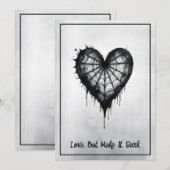 "Love but make it Dark" - Wednesday inspired Card シーズンカード (正面/裏面)
