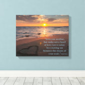 Love by Kahlil Gibran キャンバスプリント (インサイチュ (ウッドフロア))