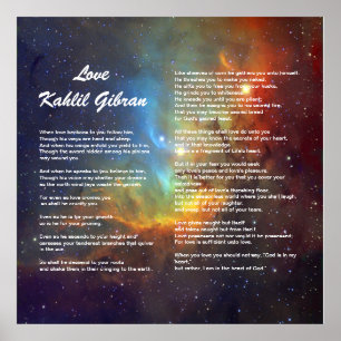 Love by Kahlil Gibran ポスター