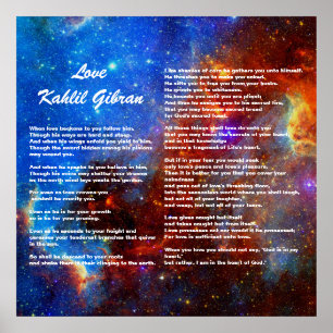 Love by Kahlil Gibran ポスター