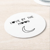 Love By the moon ラウンドペーパーコースター (アングル)