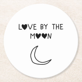 Love By the moon ラウンドペーパーコースター