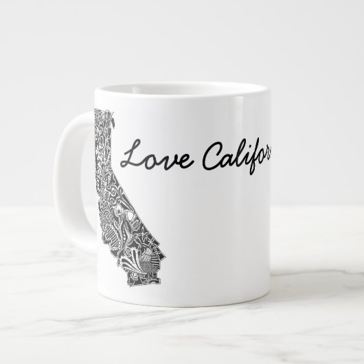 「Love California」ジャンボマグカップ ジャンボコーヒーマグカップ (正面左)