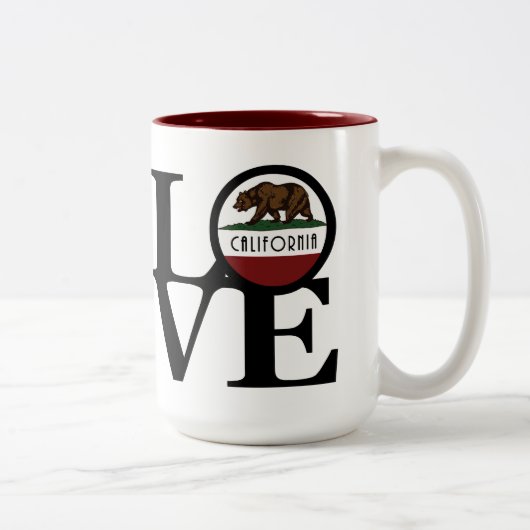 LOVE California 15oz ツートーンマグカップ (右)