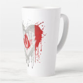 Love Canada Flag カフェラテマグ (右アングル)