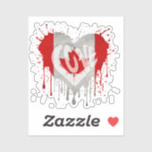 Love Canada Flag シール (シート)