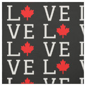 love canada maple leaf canadian ファブリック (見本)