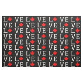 love canada maple leaf canadian ファブリック (ファットクウォーター)