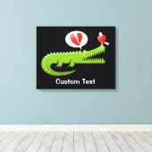 Love Canvas Printのアリゲーター キャンバスプリント (インサイチュ (ウッドフロア))