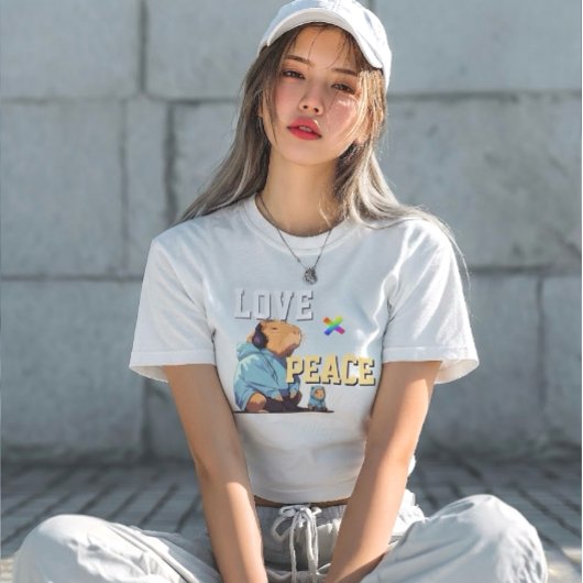 LOVE × CAPYBARA - Custom Tシャツ