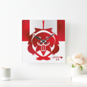 LOVE Castor/ Maple Bandera Canada by Masanse スクエア壁時計 (ホーム)