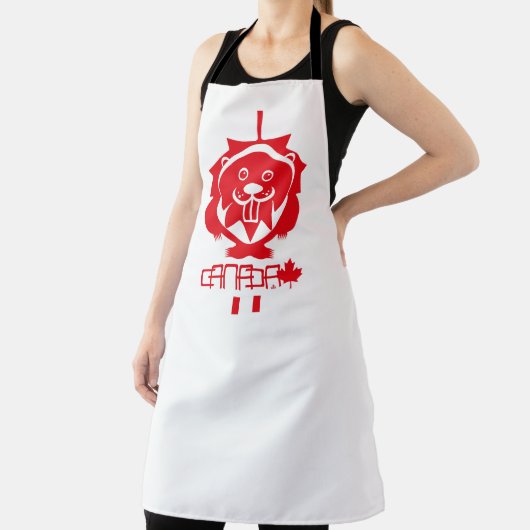 LOVE Castor/ Maple Bandera Canada by Masanser エプロン (インサイチュ)
