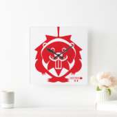  LOVE Castor/ Maple Bandera Canada by Masanser スクエア壁時計 (ホーム)