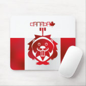  LOVE Castor/ Maple Bandera Canada by Masanser マウスパッド (マウス)