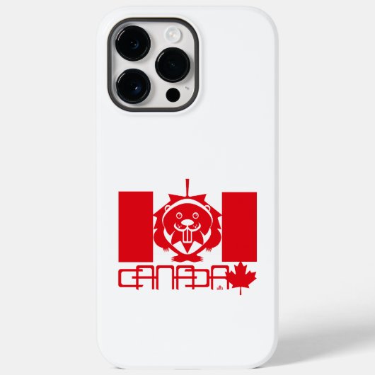  LOVE Castor/ Maple Bandera Canada by Masanser Case-Mate iPhoneケース (裏面)