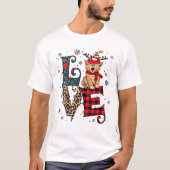 Love-Cat Christmas Tシャツ (正面)