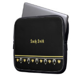 Love Cat Electronicsバッグby詩人Adiela Akoo ラップトップスリーブ (正面左)