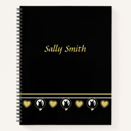 Love Cat Notebook by Poet Adiela Akoo カスタマイズ -  ノートブック